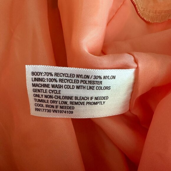 Wild Fable Peach Orange Recycled Nylon Drawstring Cargo Pants L - Picture 6 of 13